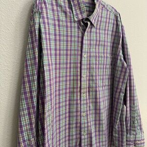 Men's Purple Plaid Shirt